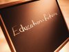 image of chalkboard declaring'education=future'